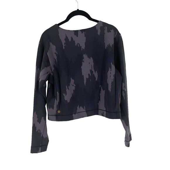 Lululemon Robert Geller Take The Moment Long Sleeve Cropped Super Dark Inkwell M - Picture 3 of 8